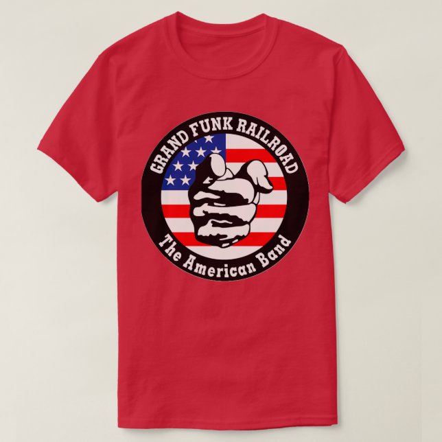 Camiseta Grand Funk Railroad Weampx27re Uma Banda Americana (Frente do Design)