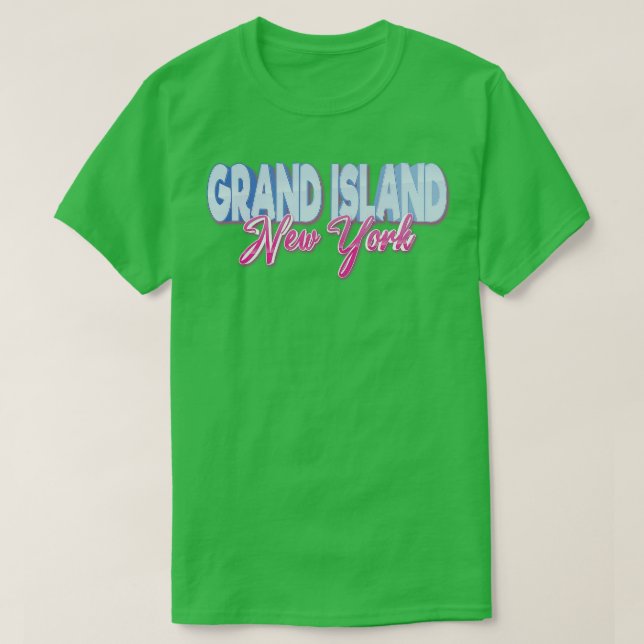 Camiseta Grand Island New York (Frente do Design)