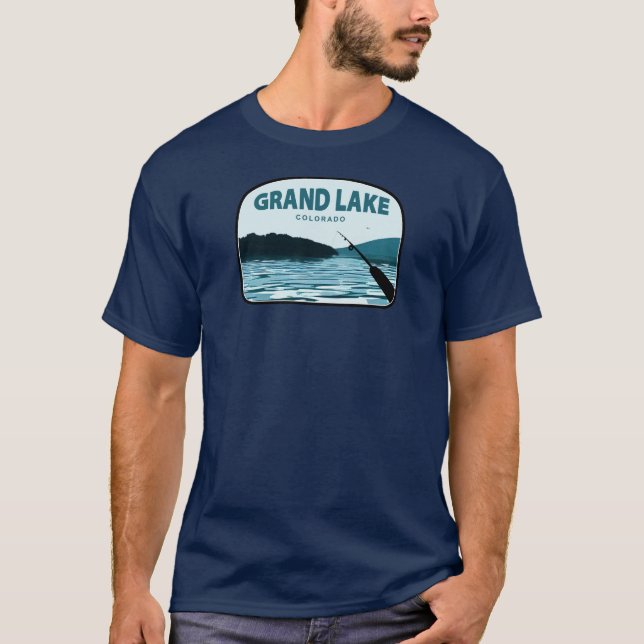 Camiseta Grand Lake Colorado Fisheries Rod (Frente)