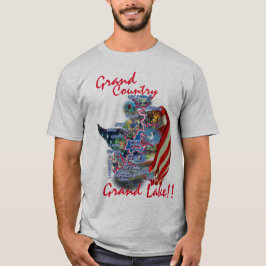 Camiseta Grand Lake OK Map