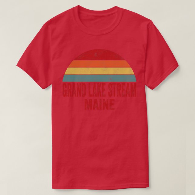 Camiseta Grand Lake Stream Maine (Frente do Design)