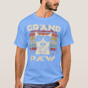 Camiseta Grand Paw Bull Terrier dog amantes do retro de col