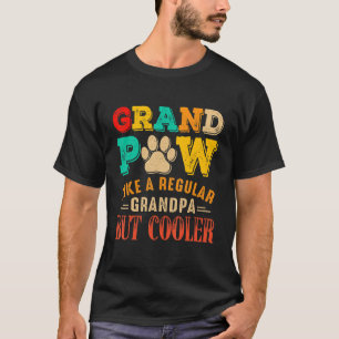 Camiseta Grand Paw Como Um Dia de os pais De Cachorro Do Vo