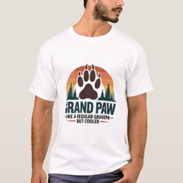 Camiseta Grand Paw - Divertido Avô Presente para Amor a Cac