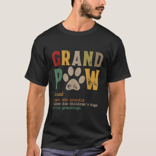 Camiseta Grand Paw Vovô Dog Pai Definição Pawpa Pai