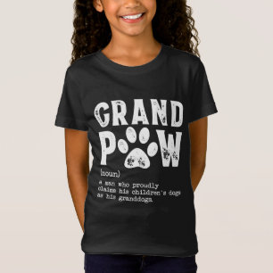 Camiseta Grand Paw Vovô Dog Pai Definição Pawpa Pai