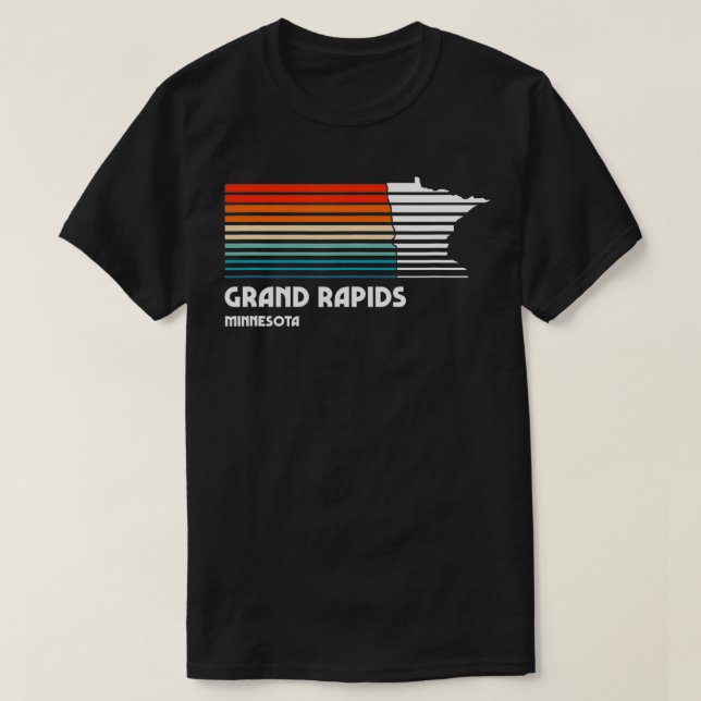 Camiseta Grand Rapids Minnesota Vintage Style City (Frente do Design)