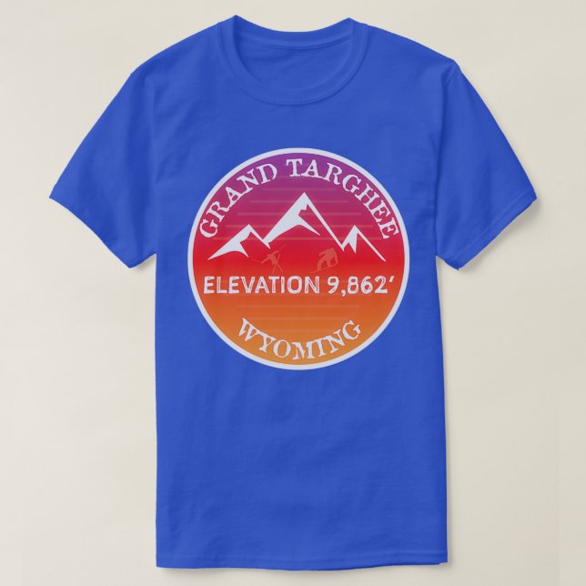 Camiseta Grand Targhee Ski Resort Snowboard Mountain Wyomin (Frente do Design)
