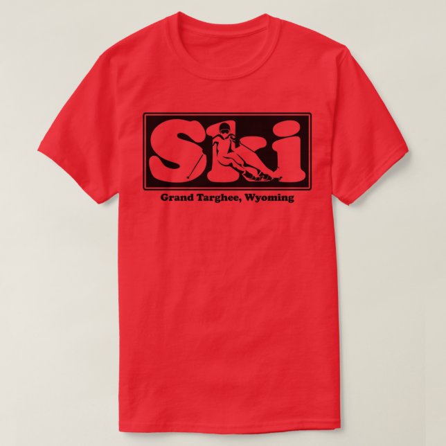 Camiseta Grand Targhee, Wyoming SKI Graphic para esquiar o  (Frente do Design)