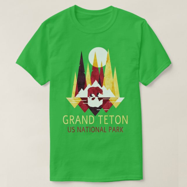Camiseta Grand Teton Eus National Park Camping H (Frente do Design)