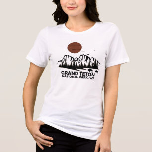 Camiseta Grand Teton montanhas Parque Nacional Wyoming