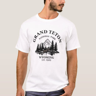 Camiseta Grand Teton montanhas Parque Nacional Wyoming