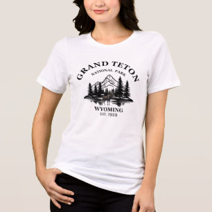 Camiseta Grand Teton montanhas Parque Nacional Wyoming