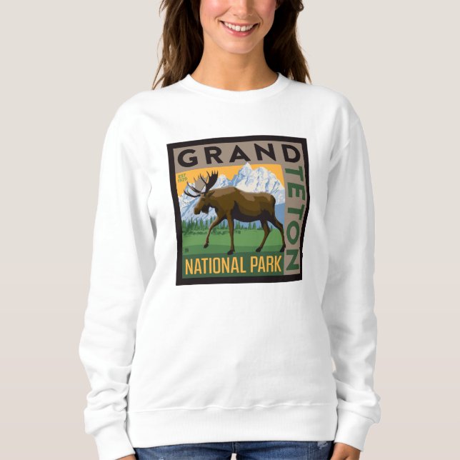 Camiseta Grand Teton National Park Moose (Frente)
