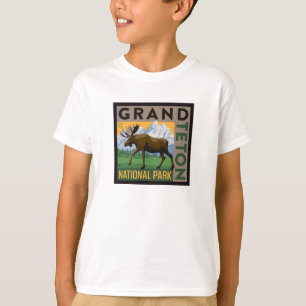Camiseta Grand Teton National Park Moose