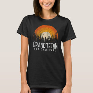 Camiseta Grand Teton National Park Retro Style Vintage 80