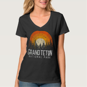 Camiseta Grand Teton National Park Retro Style Vintage 80