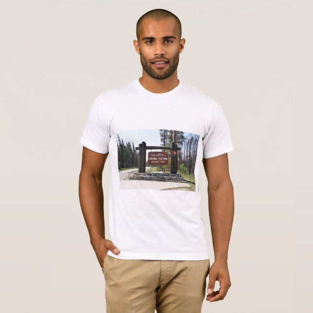 Camiseta Grand Teton National Park, US National Park, Sinal (Frente Completa)