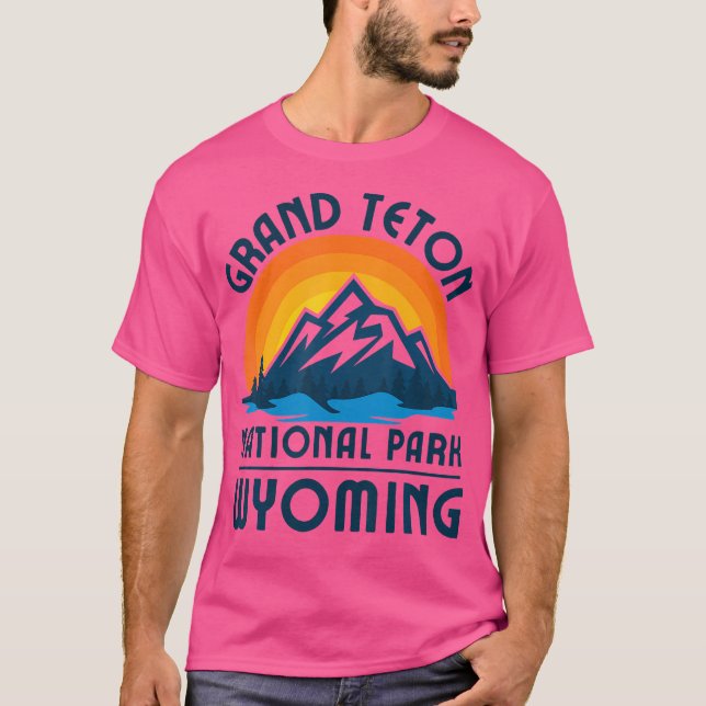 Camiseta Grand Teton National Park Wyoming Mountain Hiking (Frente)