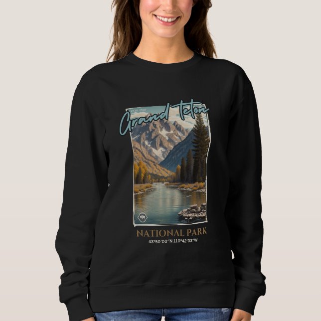Camiseta Grand Teton National Park, Wyoming Sweatshirt (Frente)