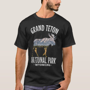 Camiseta Grand Teton National Park Wyoming Vintage Retro Su