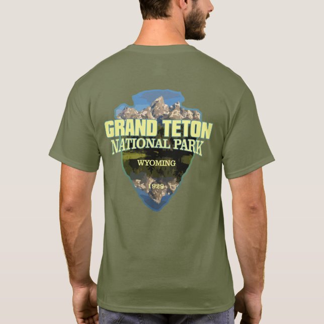Camiseta Grand Teton NP (flecha) (Verso)