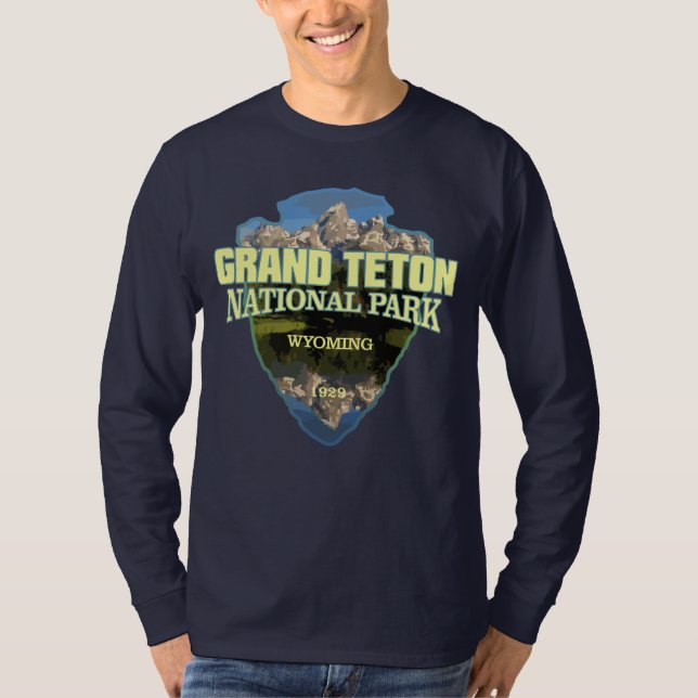 Camiseta Grand Teton NP (flecha) (Frente)