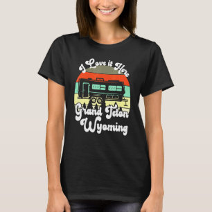 Camiseta Grand Teton Wyoming Eu Amo-O Aqui, Acampando Viage