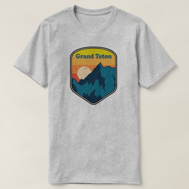 Camiseta Grand Teton Wyoming Sunrise (Frente do Design)