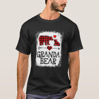 Camiseta Granda Bear Christmas Pajama Red Xadrez Buffalo Fa