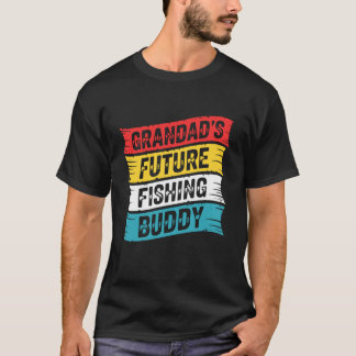Camiseta Granddad Future Fishing Buddy Grandpa Grandchild M
