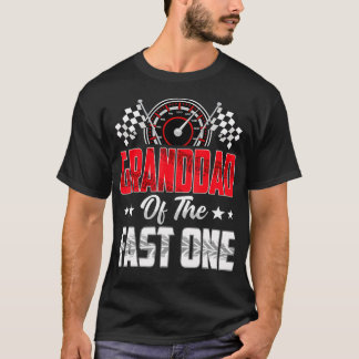 Camiseta Granddad Of The Fast One Birthday 1St Race Car