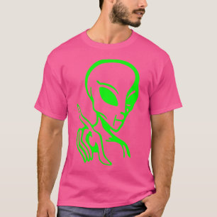 Camiseta Grande Alienígena Verde