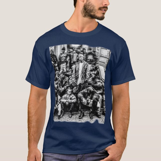 Camiseta grande amigo de impressão L (Frente)