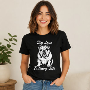 Camiseta Grande Amor Vida de Bulldog