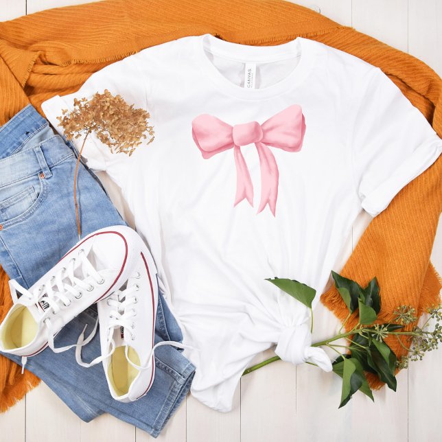 Camiseta Grande Arco de Aquarela Rosa (Criador carregado)