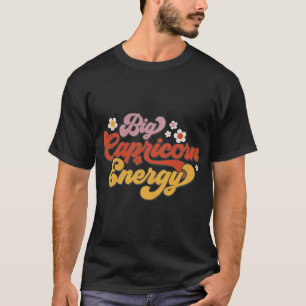 Camiseta Grande Astrologia Energética do Capricórnio Zodiac