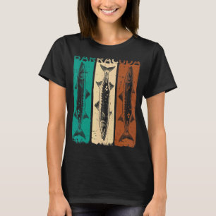 Camiseta Grande Barracuda Cuda Pesca Vida Selvagem Salgado
