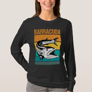Camiseta Grande Barracuda Cuda Pesca Vida Selvagem Salgado 