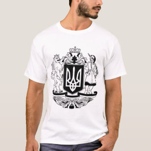 Camiseta Grande brasão de armas da Ucrânia