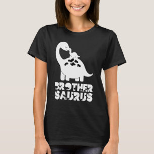 Camiseta Grande Brothersaurus Rex Pequeno Irmão Saurus Bro
