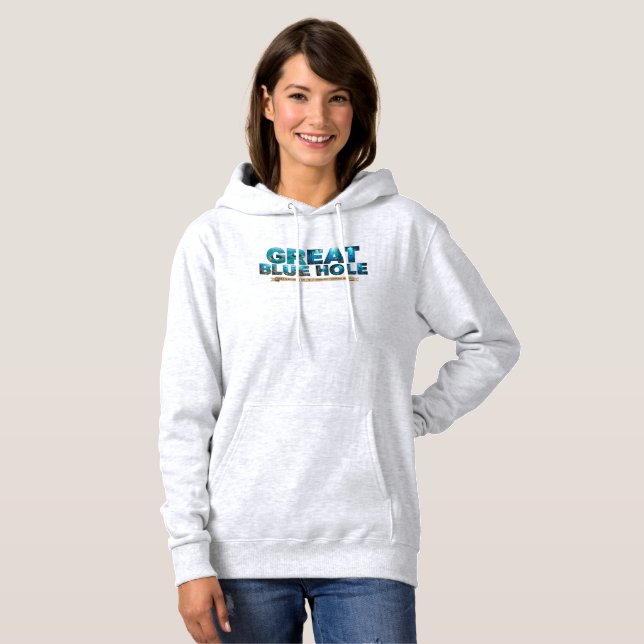 Camiseta Grande Buraco Azul Belize Sumidouro Oceânico Profu (Frente Completa)