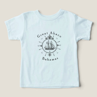 Camiseta Grande Bússola Náutica de Vela Abaco Bahamas