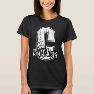 Camiseta Grande C Bulldogs Espírito de Equipe de Fã de Espo