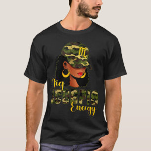 Camiseta Grande Camuflagem de Energia de Escorpião Preto Bo