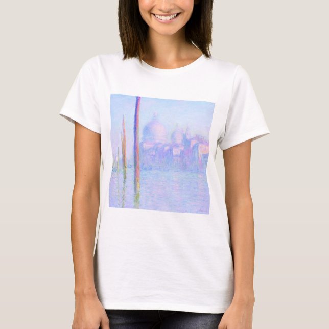 Camiseta Grande Canal em Veneza (por Claude Monet) (Frente)