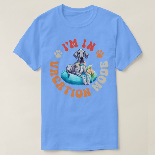 Camiseta Grande Cão de Dane 1 (Frente do Design)