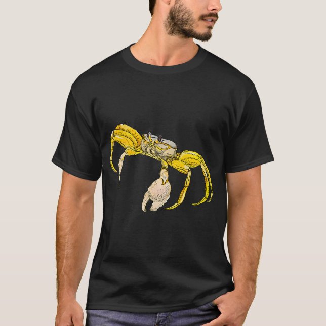 Camiseta Grande caranguejo amarelo (Frente)