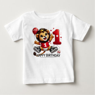 Camiseta Grande Celebração: Leão com Balão