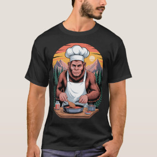 Camiseta Grande Chef Pé Grande Cozinhando Culinária Comida 